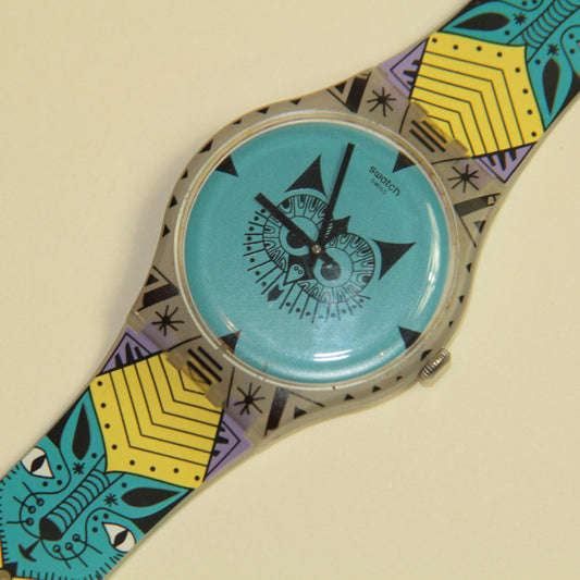 Swatch Watch – Multi-Color – SUOZ191 - Wild Totem Day-Date 41mm - Tarik Arnautov