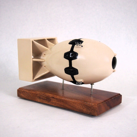 Atomic Bomb "Fat Man" Executive Desk Model - Wood Model on Stand