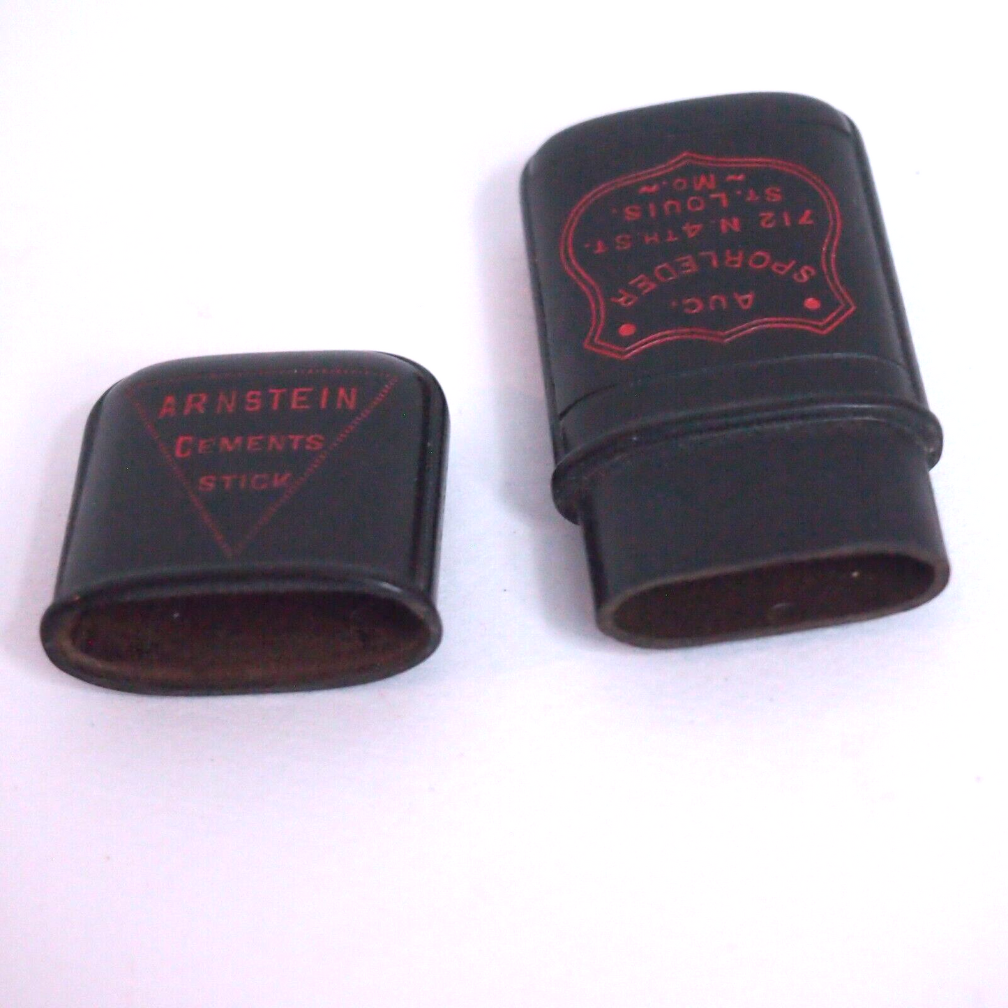 Antique Arnstein Bicycle Cement Stick Bakelite/Gutta Percha Container St. Louis