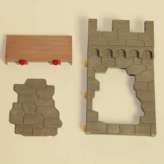 Playmobil Knights Castle Part – Breakaway Wall w Walkway & System X Connect