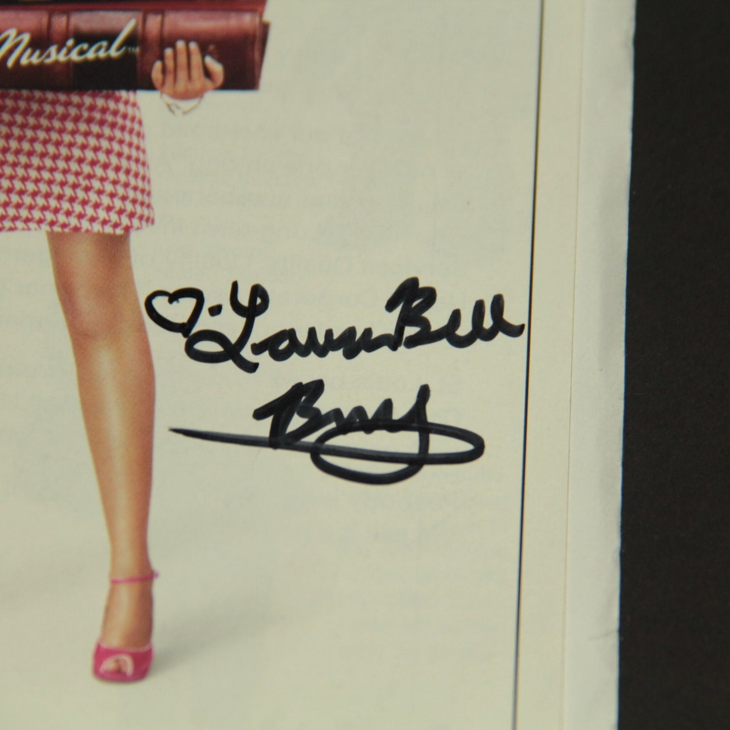 Legally Blonde Musical Playbill Jan 2009 Signed Laura Bell Bundy Autograph