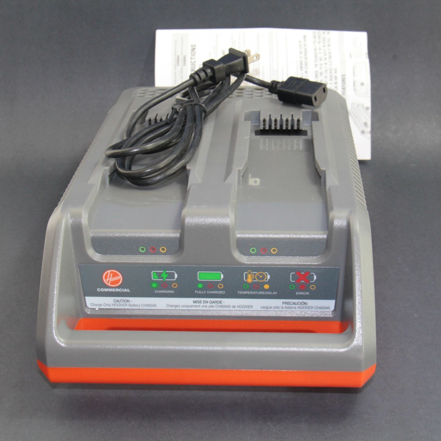 Hoover DUAL BAY M-PWR 40V Commercial Backpack Charger Only CH90002