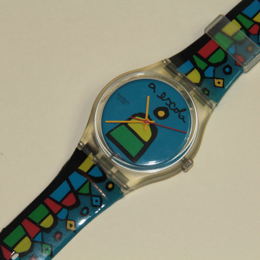 Swatch Watch – Multi-Color – A Escola GK333 - Portugal Special 34mm with Box