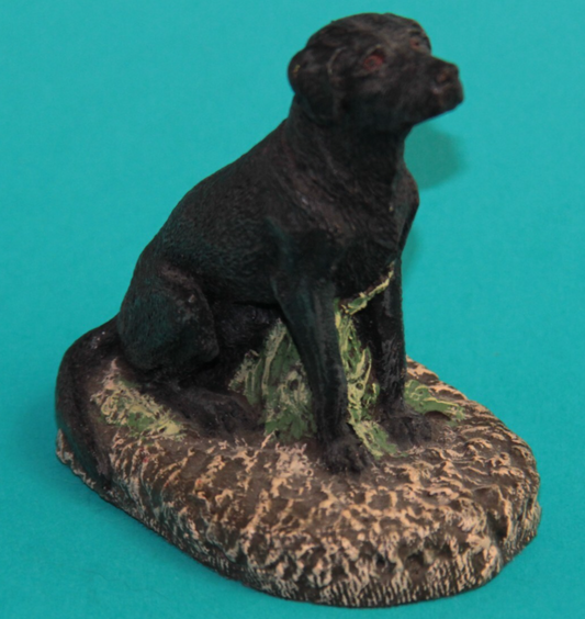 Black Labrador Retriever | Cold Cast Bronze Dog Miniature - Lab Sculpture 🐾