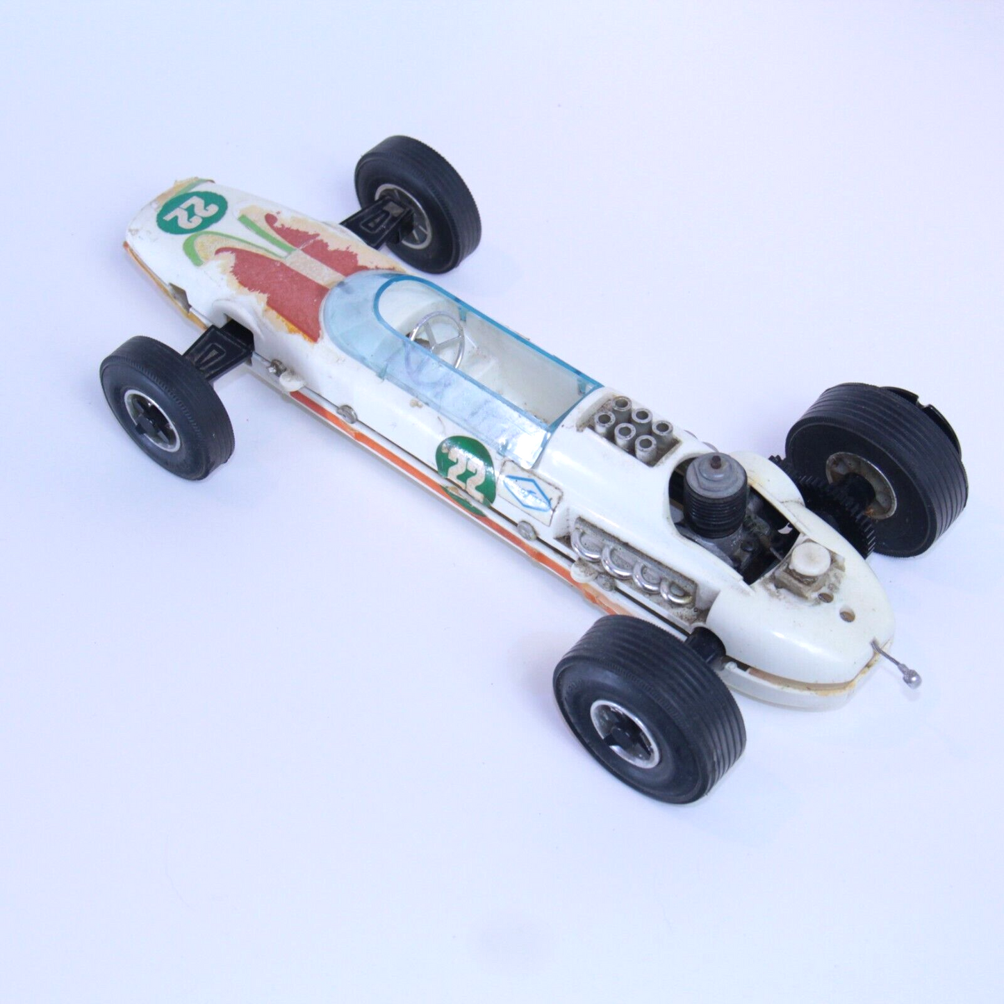 Vintage TESTORS Sprite 22 Gas Tether Indy Race Car Model - Has Compression
