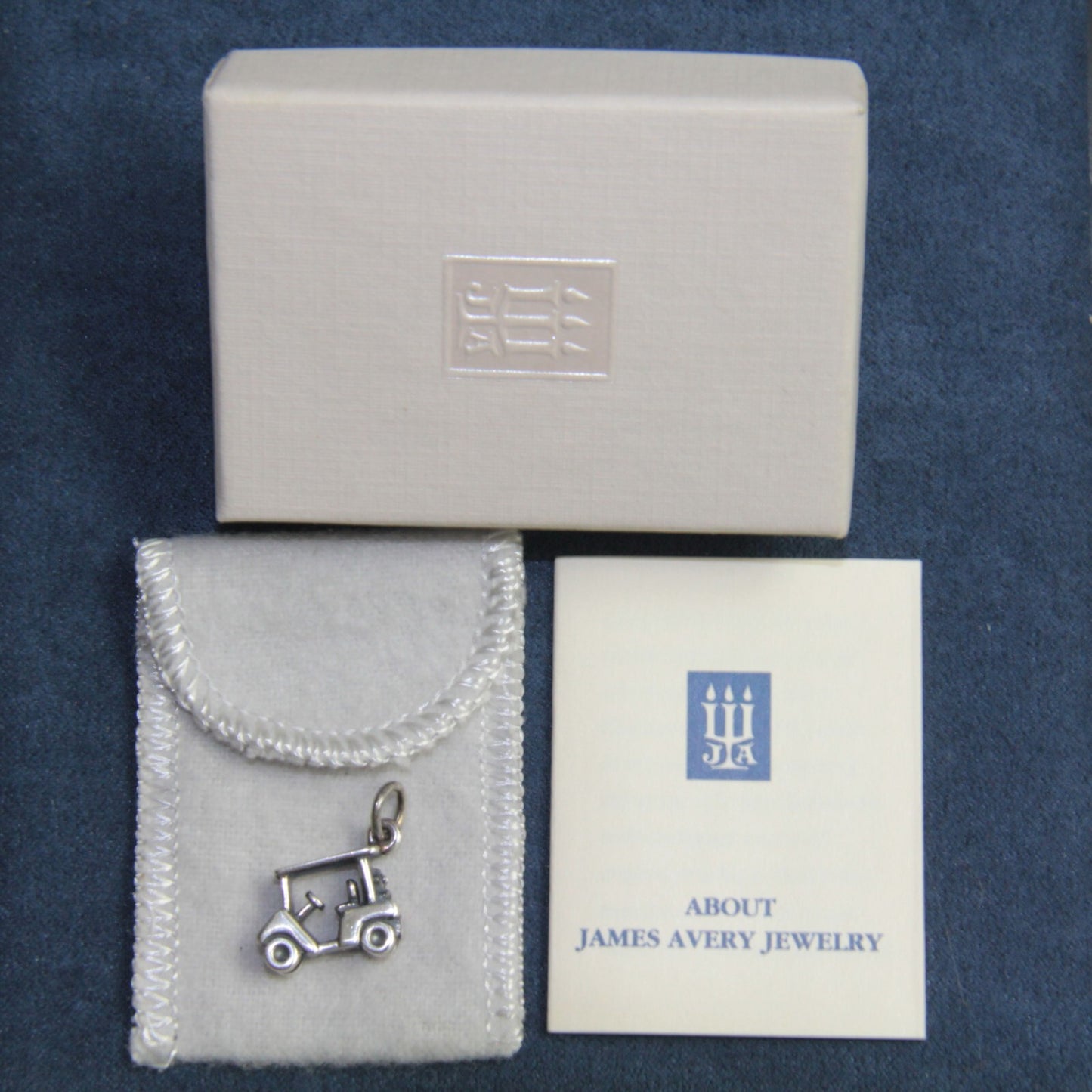 James Avery Golf Cart Charm – Retired Sterling Silver 925 – In Box