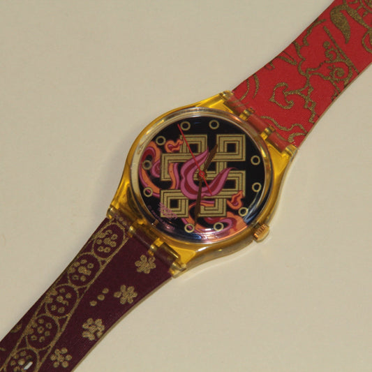 Swatch Watch – Multi-Color – "Lama" GJ133  -  34mm with Box