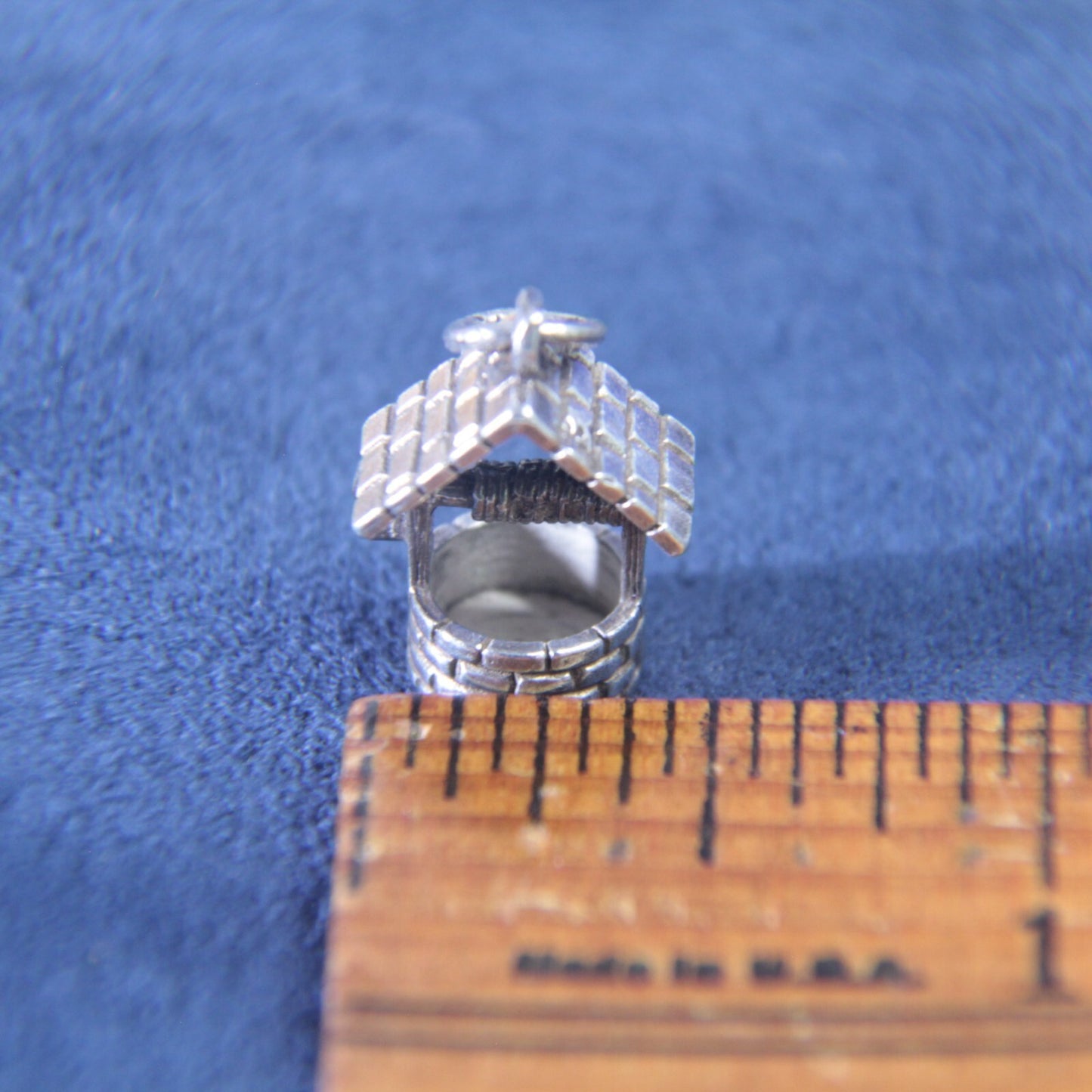 Vintage Sterling Silver 925 Wishing Well Charm – English Hallmarked – 3/4" P.C