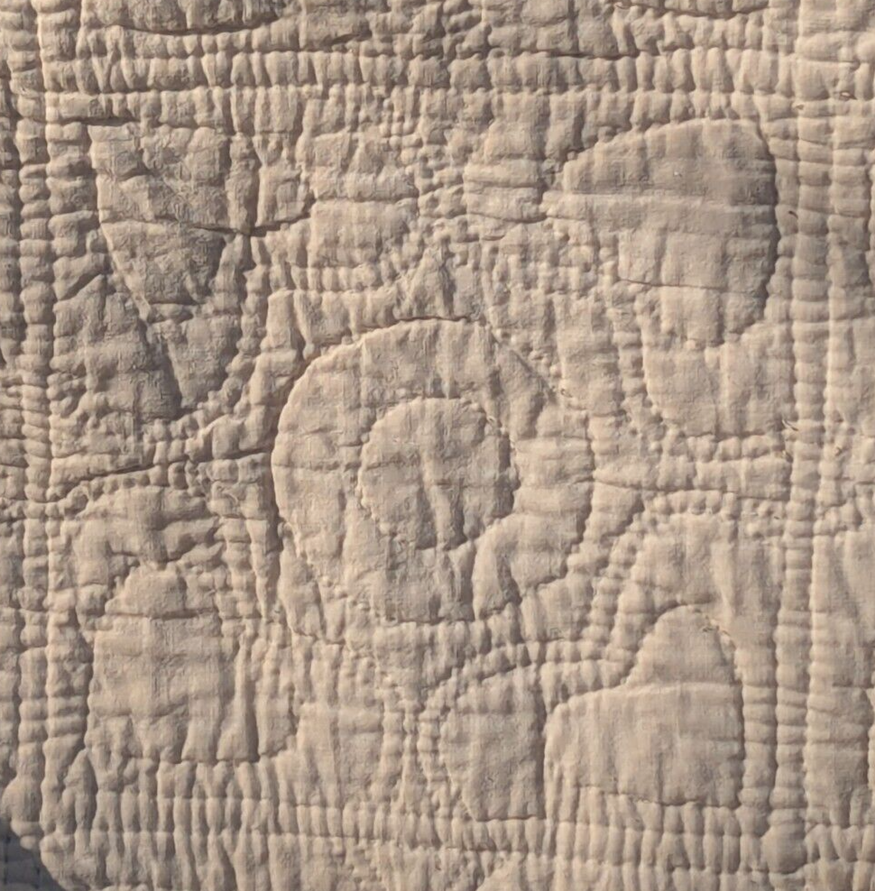 Antique Hand-Stitched Family Tree Heart Quilt Mabrey Hogg Ruff Treece Griffin