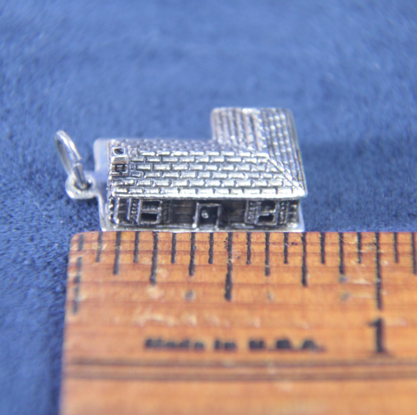 Vintage Beau Sterling Silver 925 Ranch House Charm | 3/4" | Home Sweet Home
