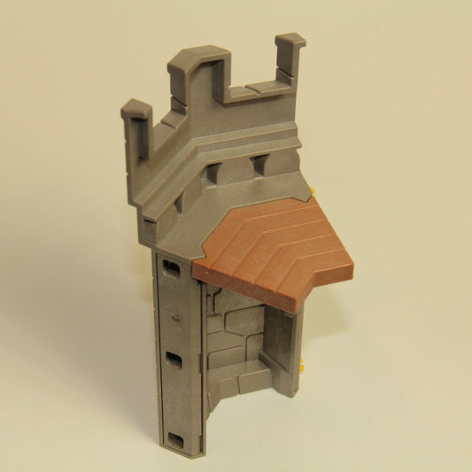 Playmobil Knights Castle Part – Wall Section w Walkway & System X Connectors