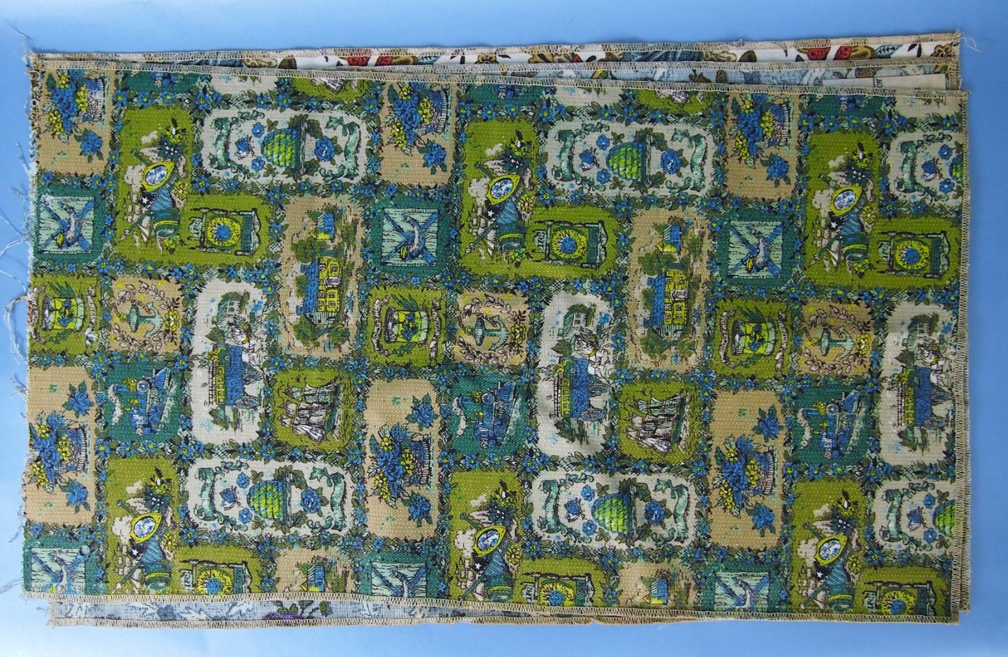 Vintage John Wolf Textiles 100% Cotton Swatch 24"