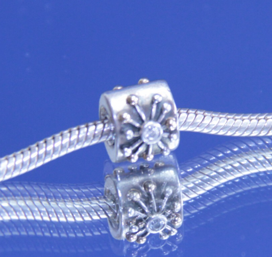 Authentic Pandora MCM Starburst Charm 14K Gold & Sterling Silver CZ 790188CZ✨