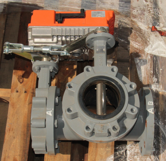 Belimo F7100HD+PRBUP-3-T Butterfly Valve Assembly 4" 3-Way Mixing DN 100