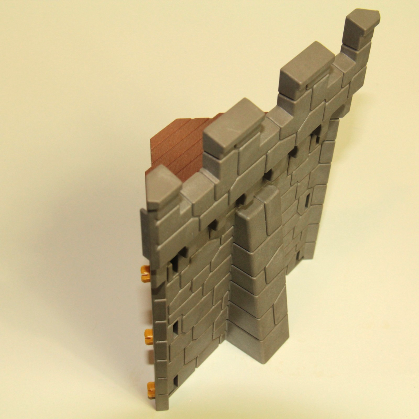 Playmobil Knights Castle Part – Wall Section w Walkway & System X Connectors