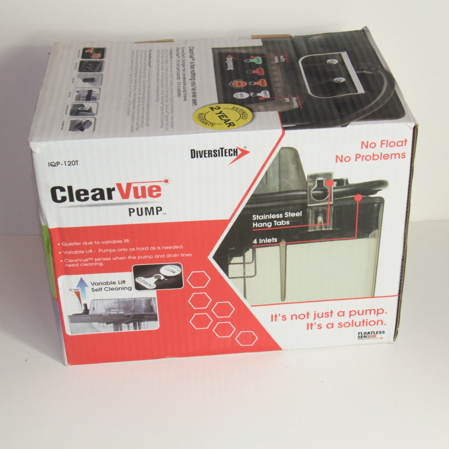 DiversiTech IQP-120T ClearVue Condensate Pump – 120V – New in Box with Tubing 🆕