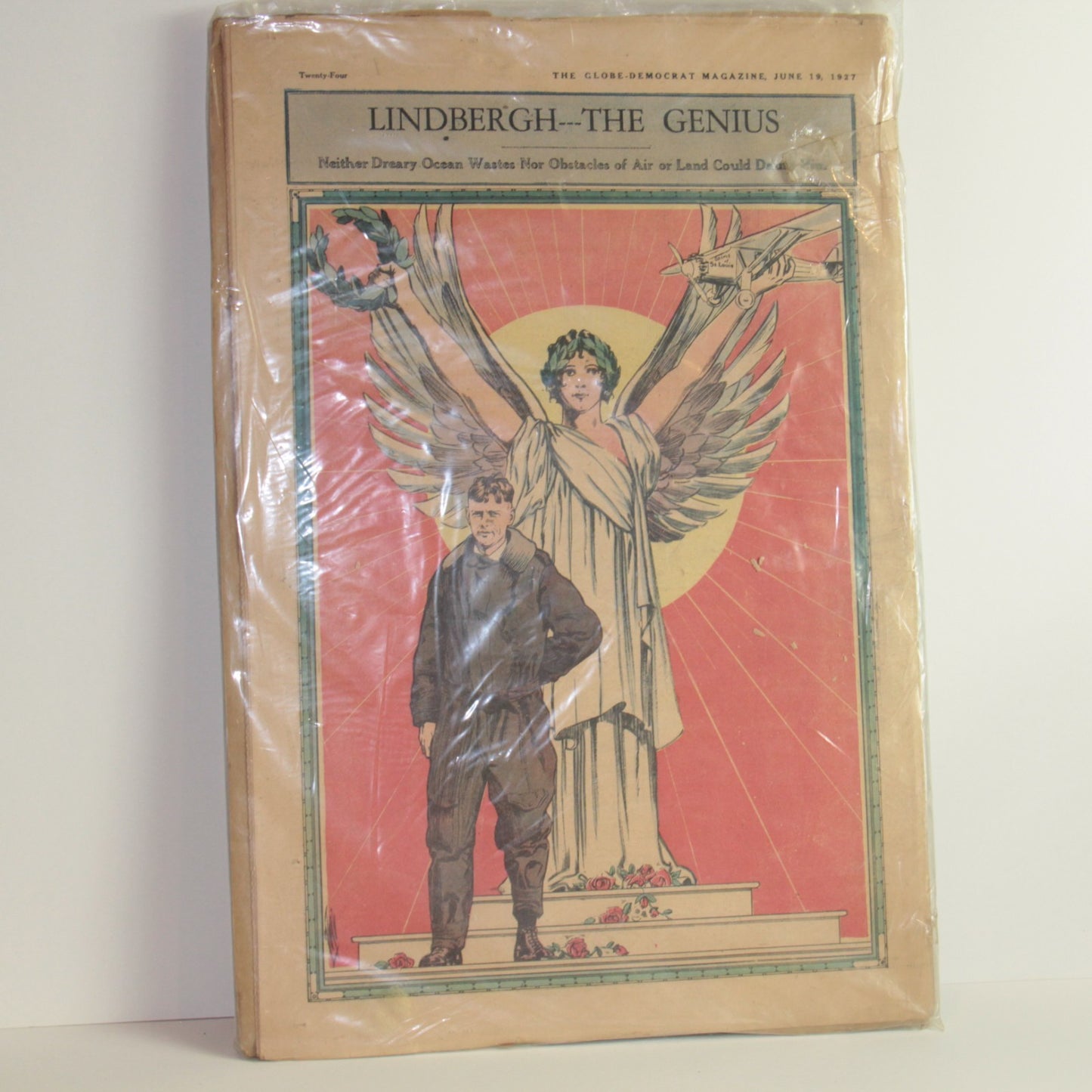June 1927 The Globe-Democrat Magazine – Charles Lindbergh: The Genius ✈️Guy Hoff