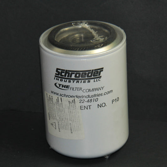 Schroeder P10 Spin-On Hydraulic Filter – 10 Micron Cellulose Media NEW