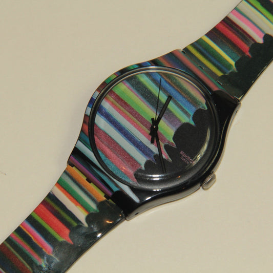 Swatch Watch – Multi-Color – SUOZ118 - Time Is Never Enough Day-Date in Box 41mm