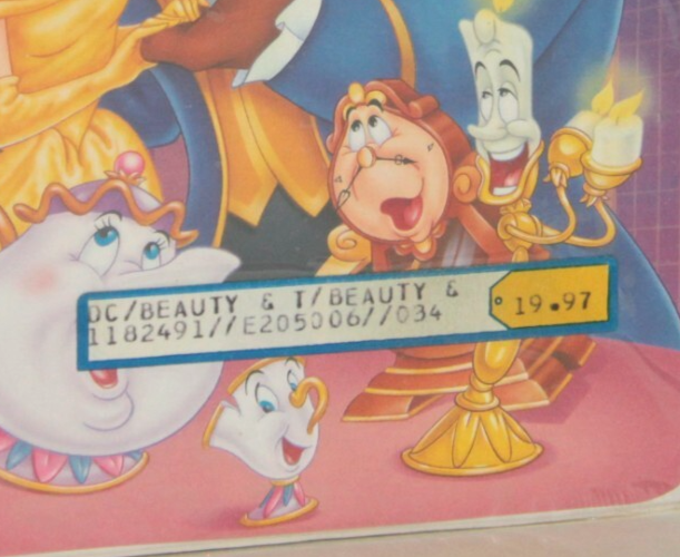 Walt Disney’s Beauty and the Beast – Black Diamond VHS (1992) Factory Sealed!