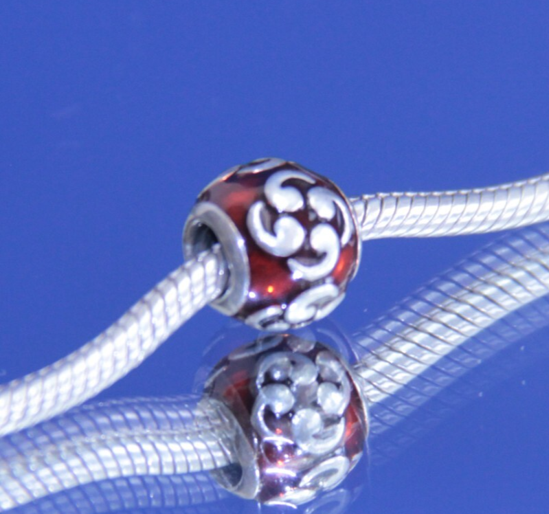 Authentic Pandora Retired Sterling Silver Rose Flower Charm – 790394 💐