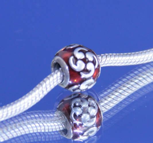 Authentic Pandora Retired Sterling Silver Rose Flower Charm – 790394 💐