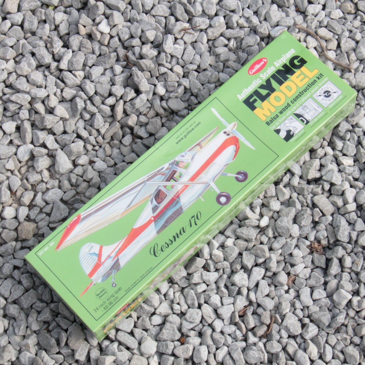 Guillow's Bals Airplane Model Kit - Cessna 170 - #302 - 24" Wingspan