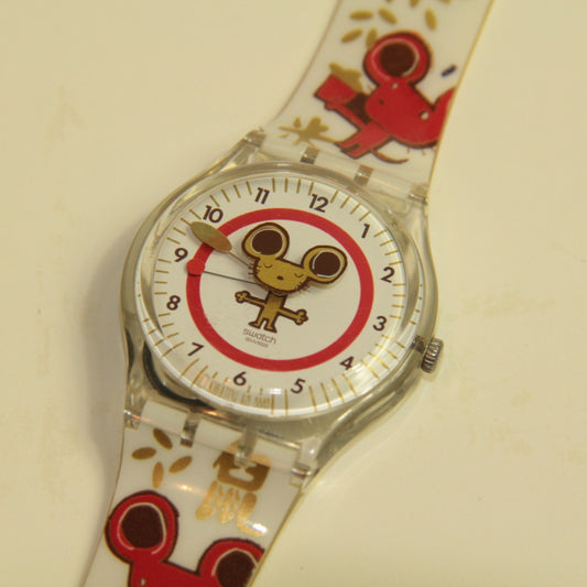 Swatch GE201 – Cute Rats – Gent 34 mm – Chinese New Year 2008 Special