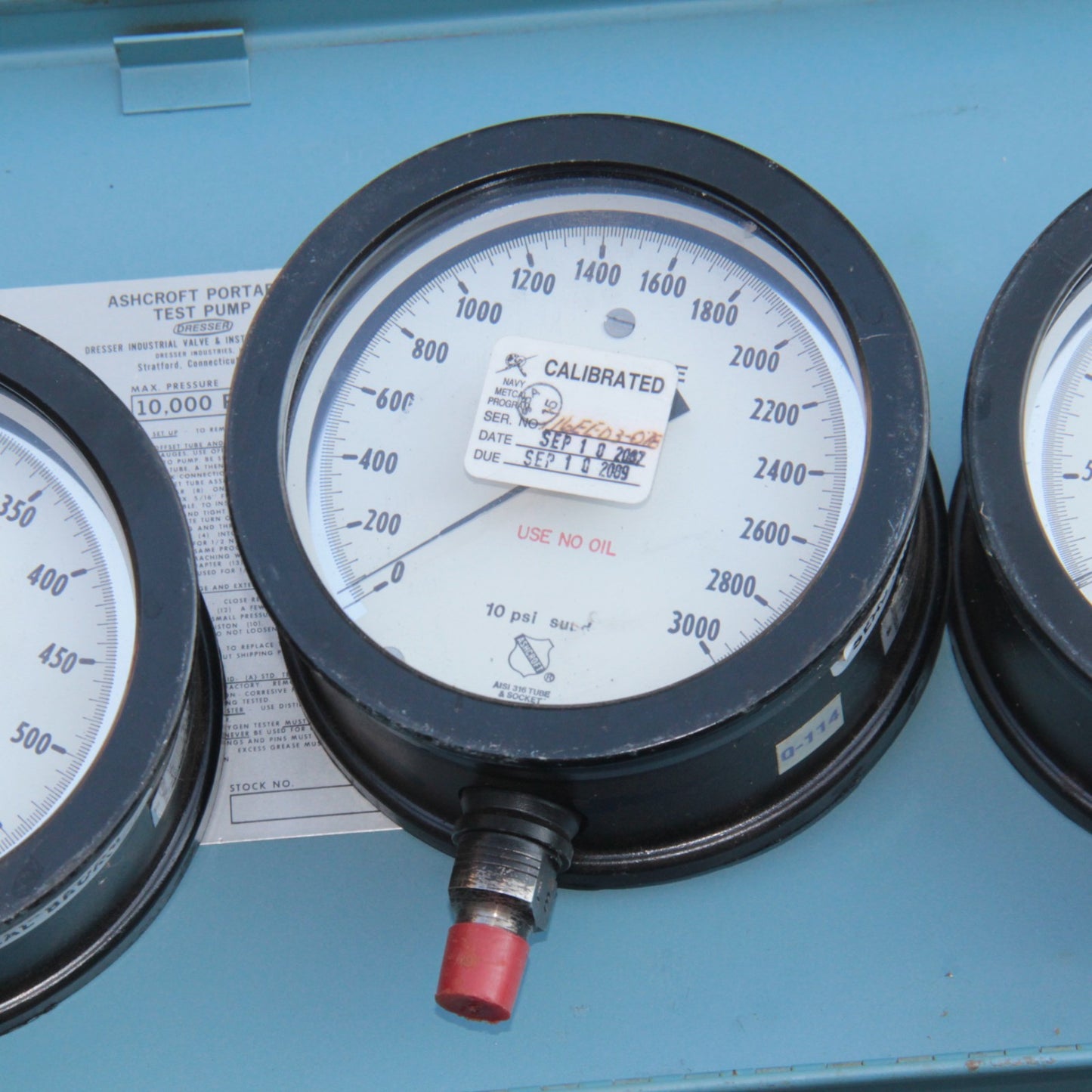Ashcroft 1327 DOG 10,000psi Portable Gauge Pressure Tester Test Pump PART/REPAIR