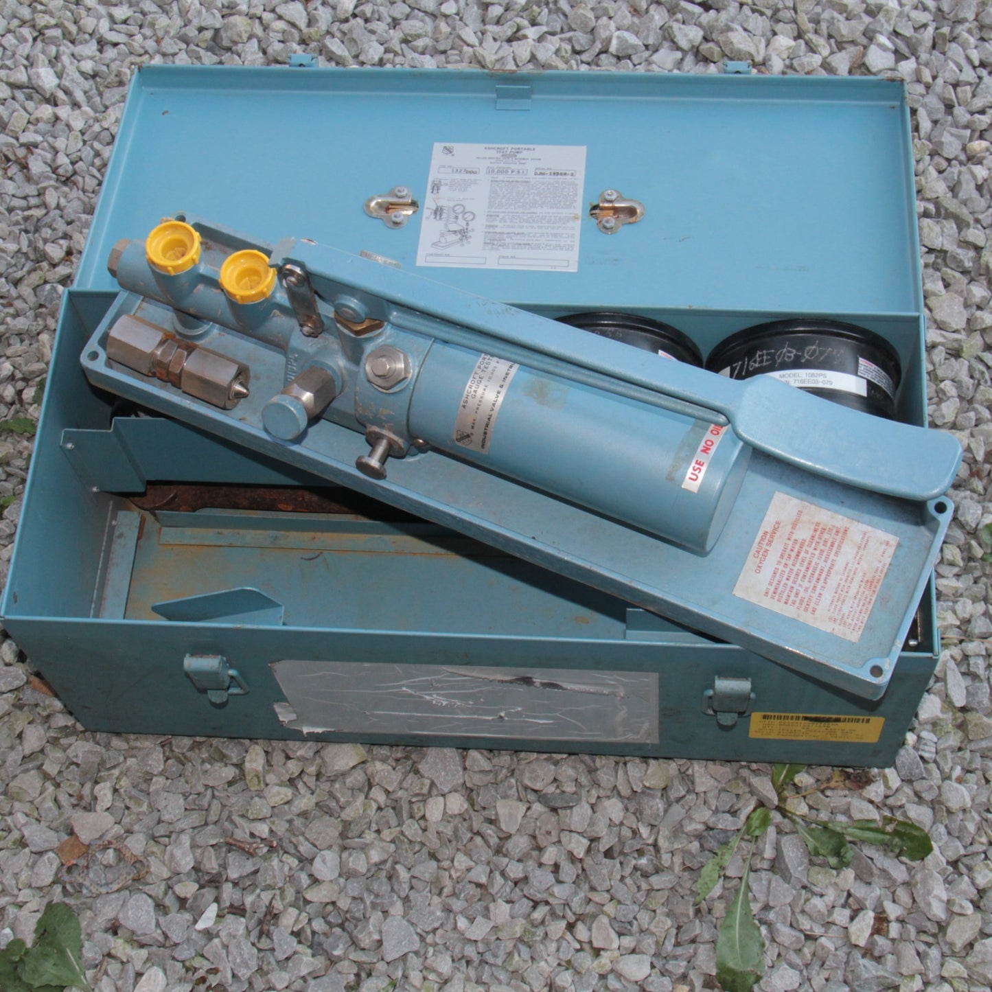 Ashcroft 1327 DOG 10,000psi Portable Gauge Pressure Tester Test Pump PART/REPAIR
