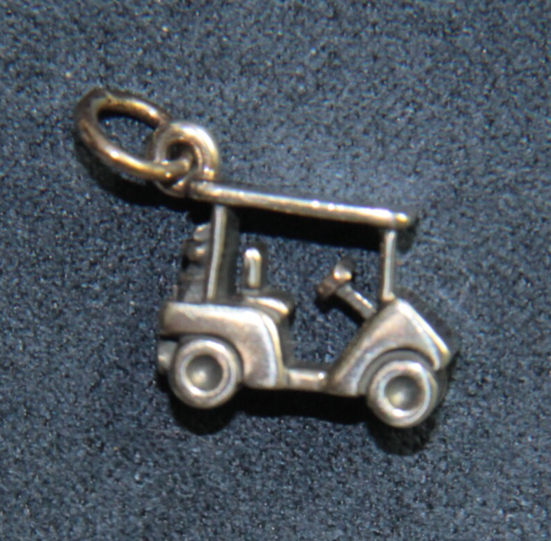 James Avery Golf Cart Charm – Retired Sterling Silver 925 – In Box