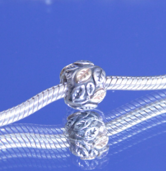 Authentic Pandora Sterling Silver & 14K Gold Tree of Life Charm Retired 790429💛