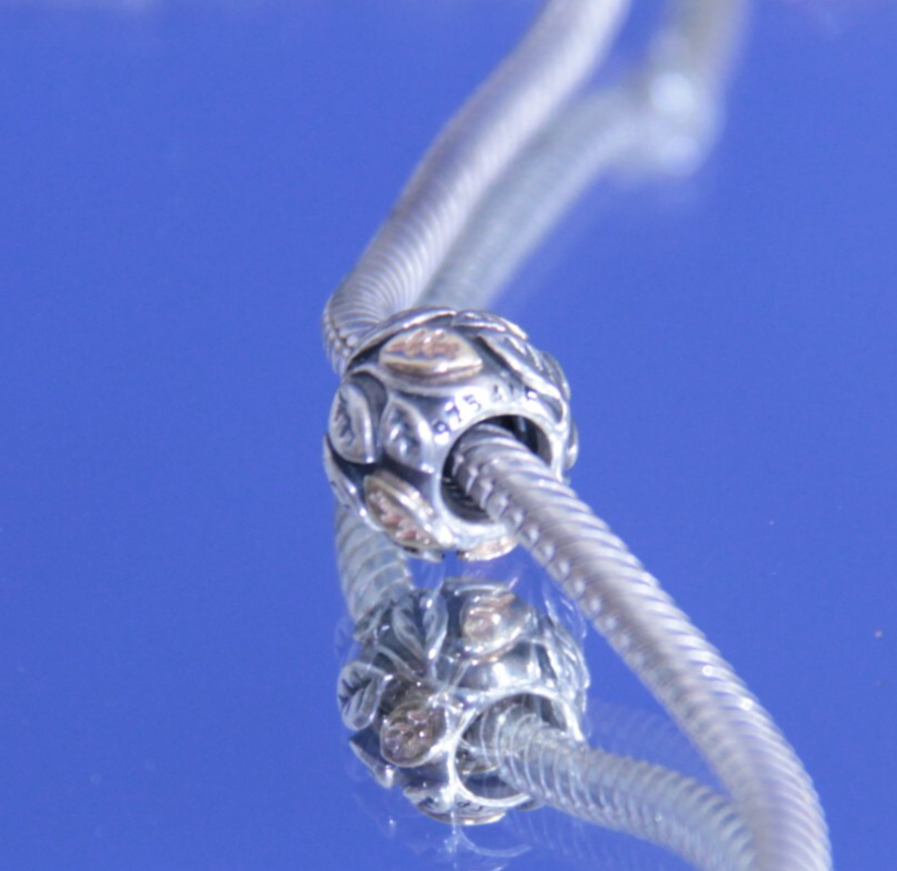 Authentic Pandora Sterling Silver & 14K Gold Tree of Life Charm Retired 790429💛