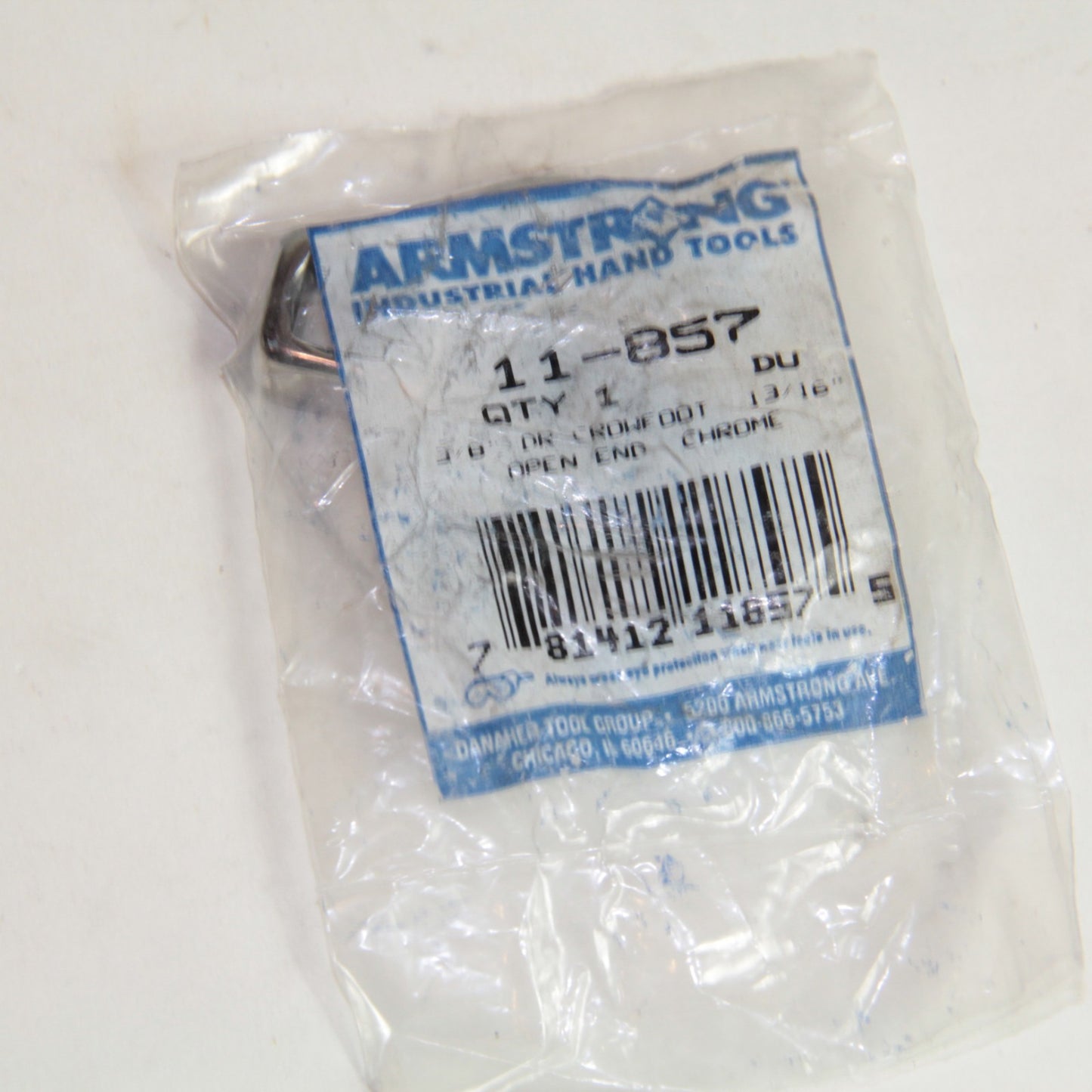 Armstrong 13/16" Crow foot Wrench 11-857 Open-End - 3/8" Drive - Chrome 🔧