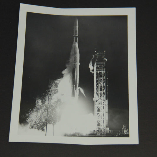 🚀 NASA PRESS RELEASE 62–Mariner I–14 Atlas Agena Launch 8x10 Photo Purple Print