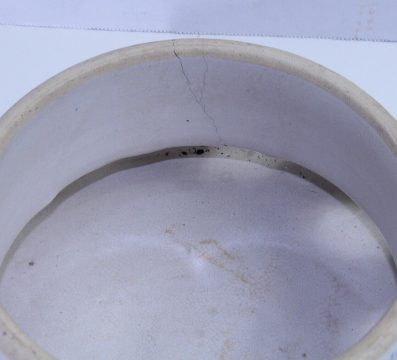 Vintage UHL Stoneware UCO Crock Chicken Feeder - Huntingburg Indiana Farmhouse