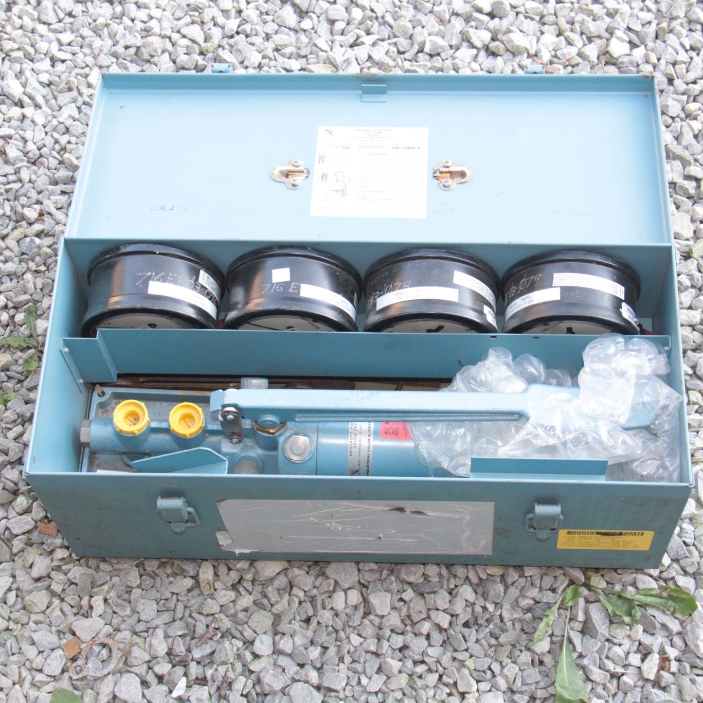 Ashcroft 1327 DOG 10,000psi Portable Gauge Pressure Tester Test Pump PART/REPAIR