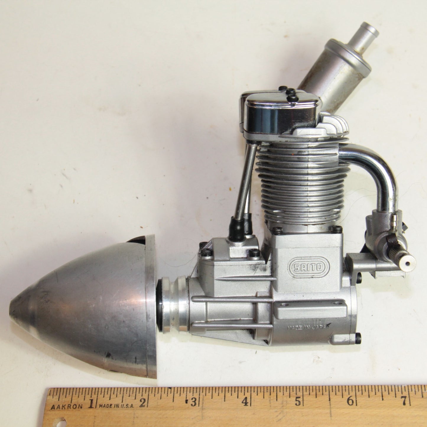 Saito FA-100 RC Glow Engine – Airplane Motor w/ Muffler  & Spinner  🛩️ XOLEV