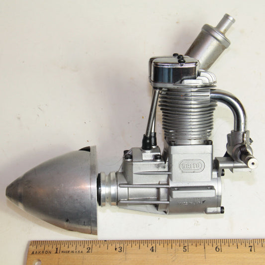 Saito FA-100 RC Glow Engine – Airplane Motor w/ Muffler  & Spinner  🛩️ XOLEV