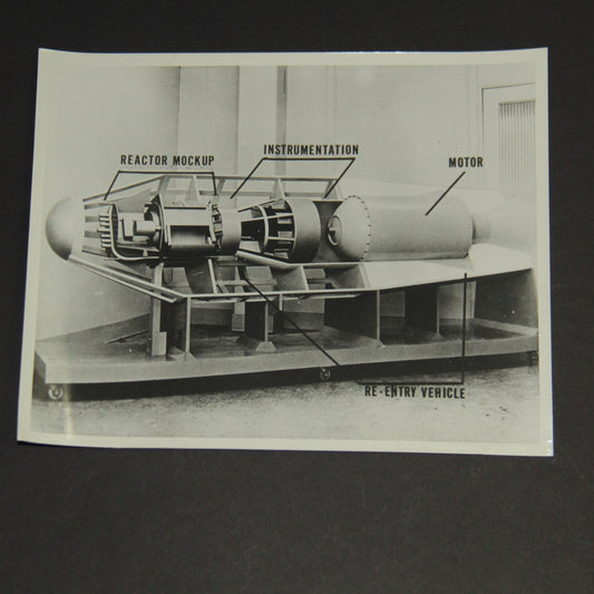 NASA PRESS RELEASE 63–Scout Re-Entry RFD-1 Mock-Up 8x10 Photo - Purple Print 🚀