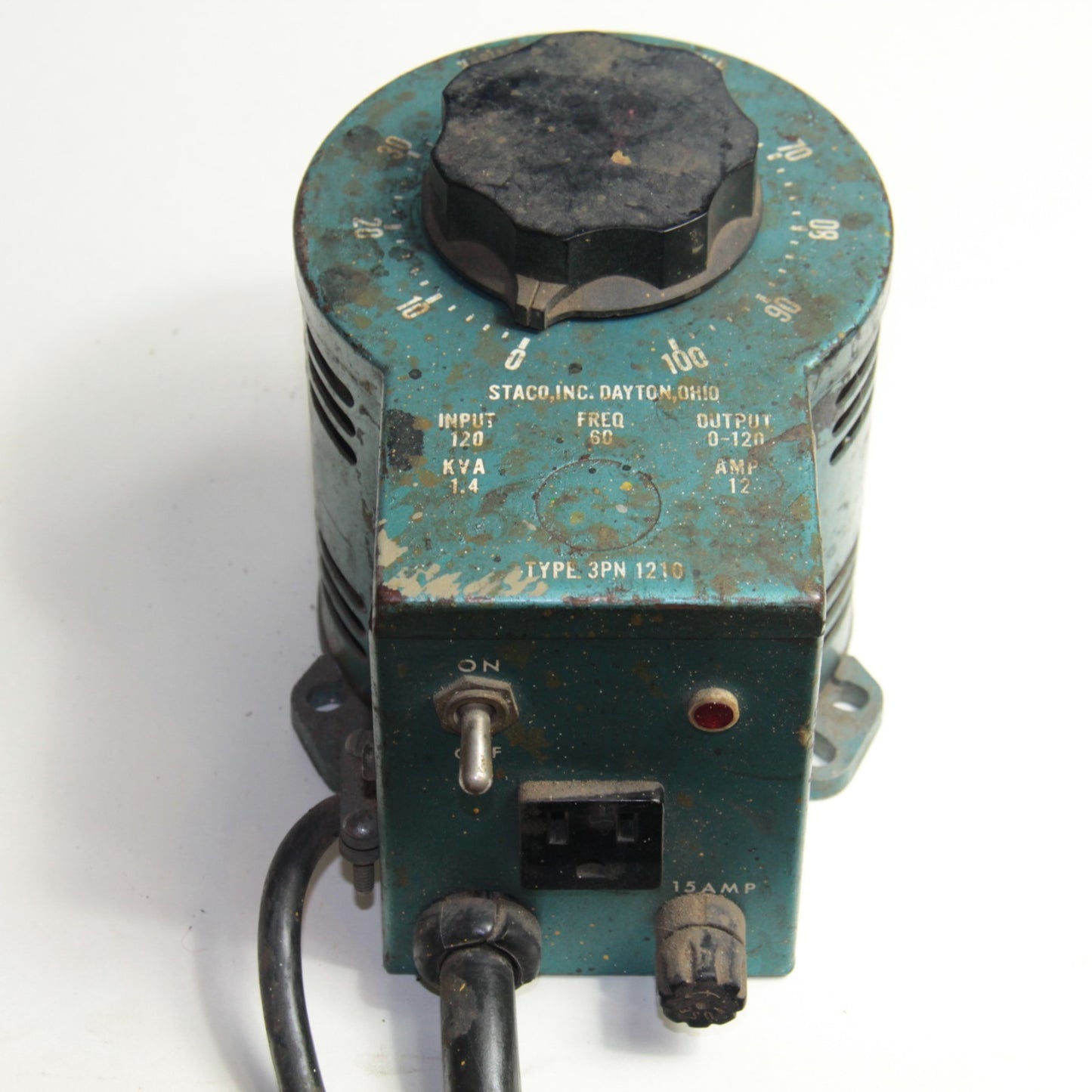 Staco Energy 3PN 1210 Variable Autotransformer – 0-120V, 60Hz w Foot Switch ⚡