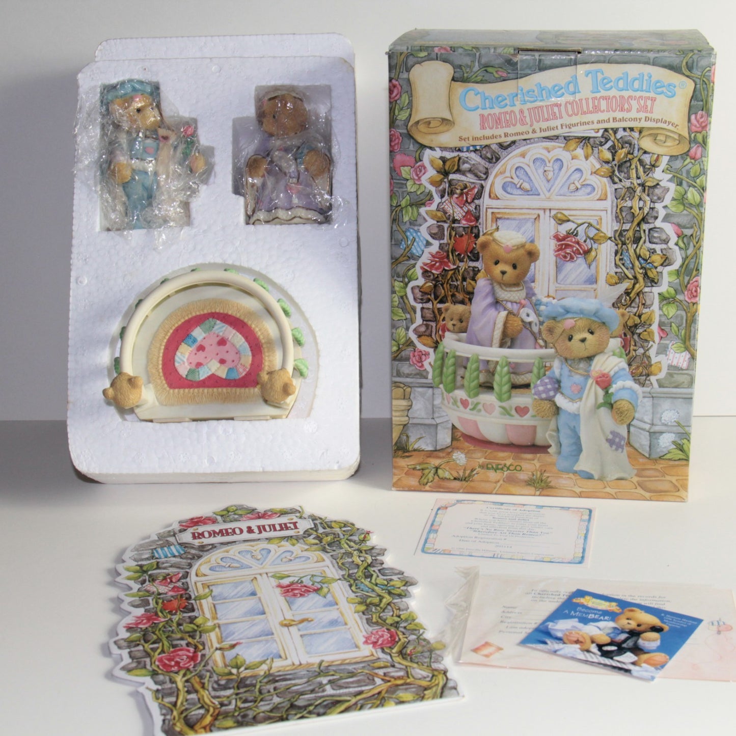 Cherished Teddies – AUTOGRAPHED Romeo & Juliet Bears Collectors’ Set – Signed 🧸