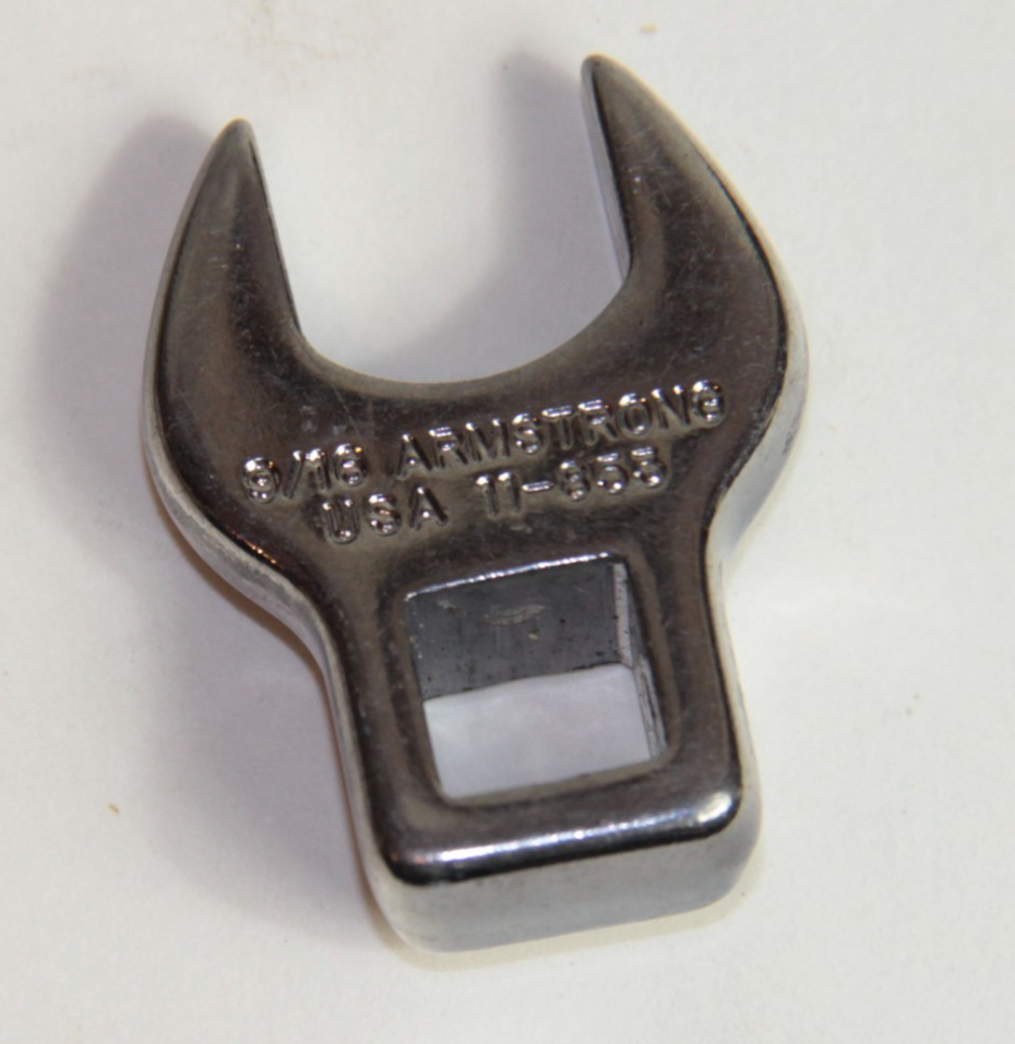 Armstrong 9/16" Crow foot Wrench 11-853 Open-End - 3/8" Drive - Chrome 🔧