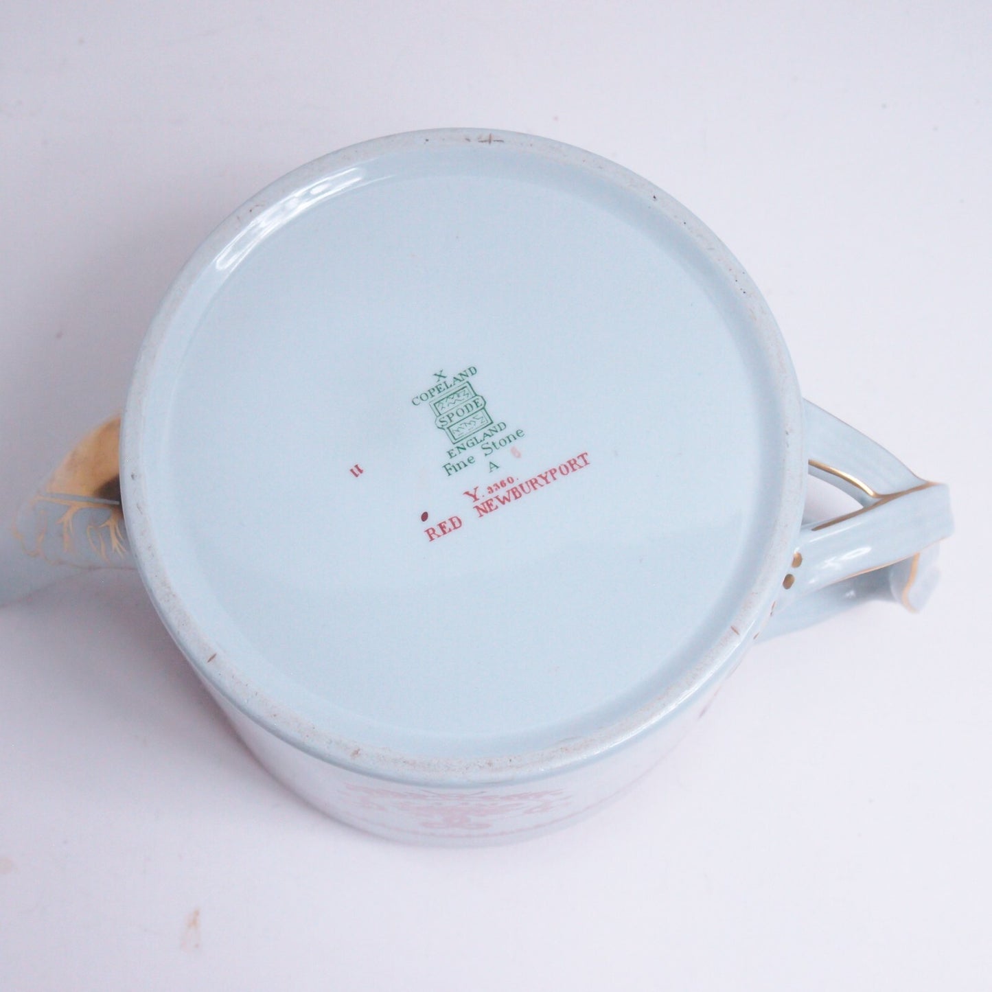 Copeland Spode Red Newburyport Teapot with Lid – Fine Stone A Y3360 Excellent!