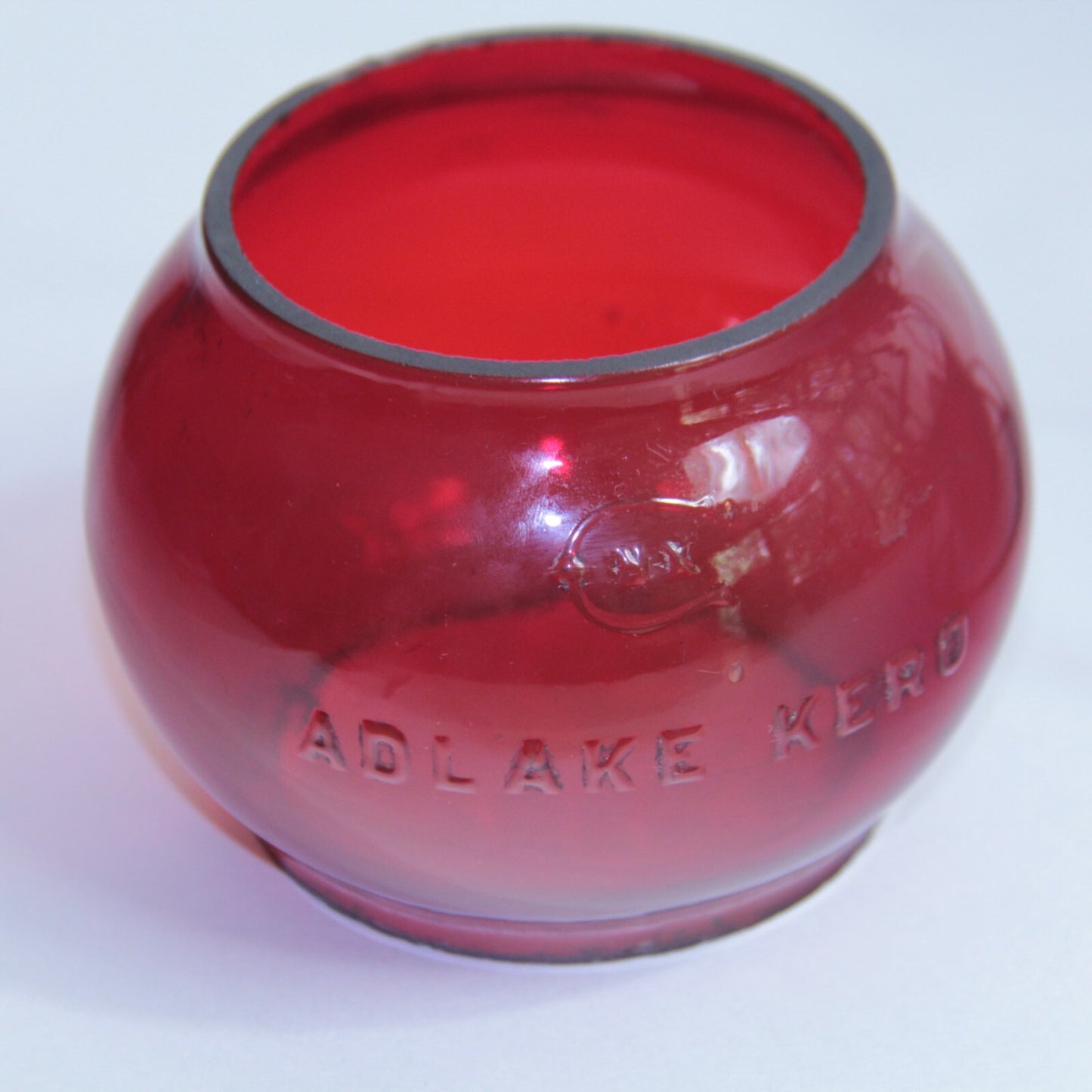 Adlake Illinois Central Railroad Lantern ICRR Corning Red Globe 🔥