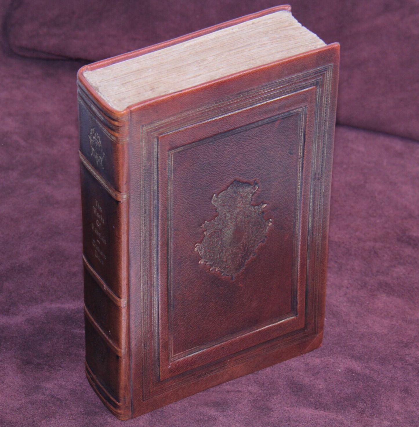 Fine Leather Binding - The Works of Rabelais Illustrated by Gustave Doré Book