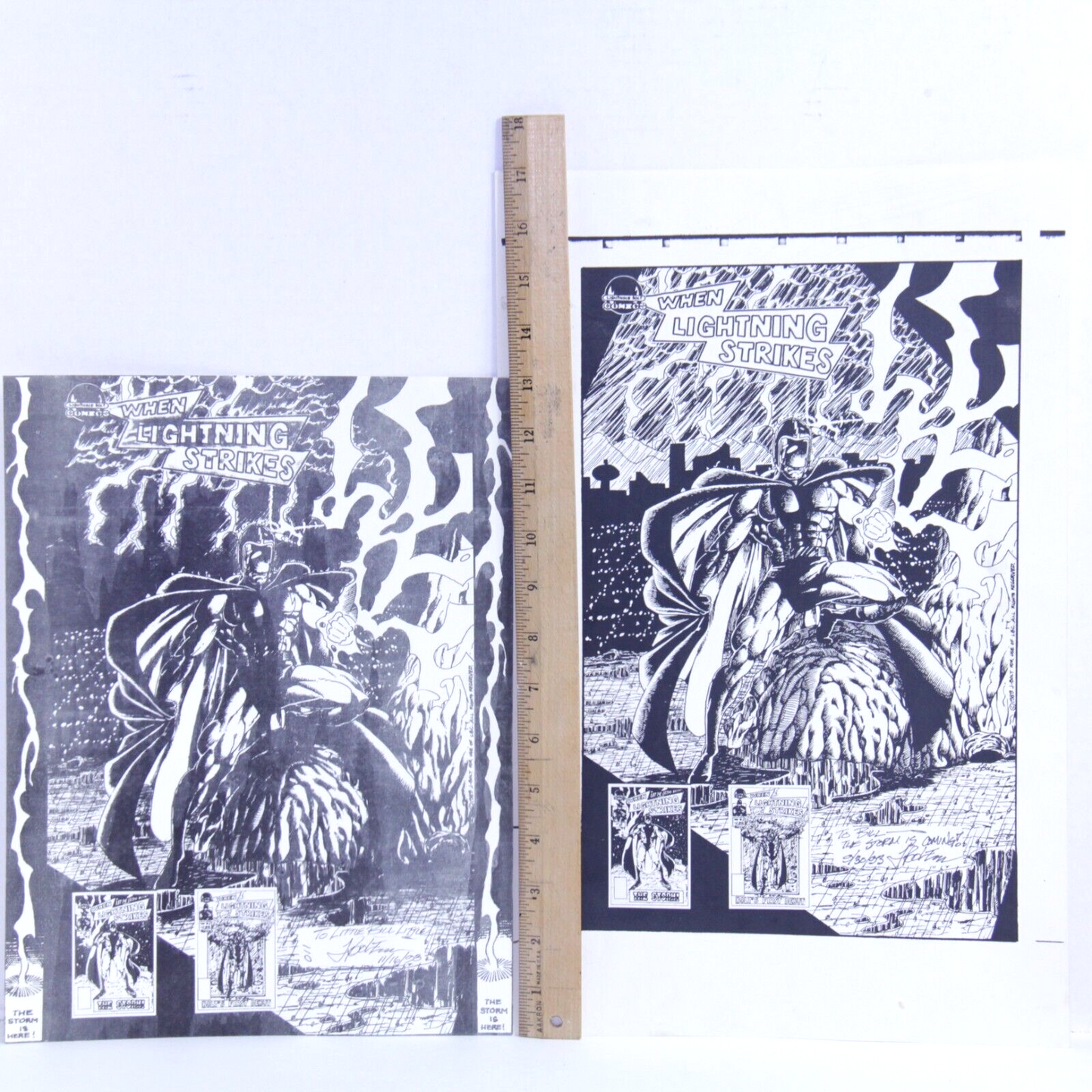 The Storm – When Lightning Strikes Posters (1993) – Hand-Signed J-Bolt - Set